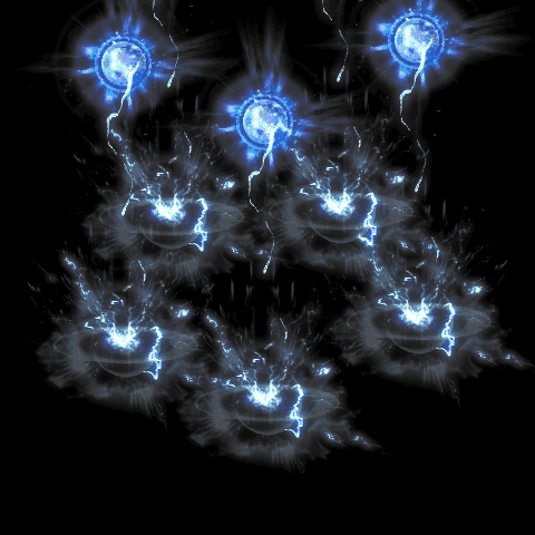 雷系攻击特效系列0013