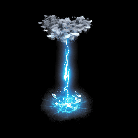 雷系攻击特效系列0024