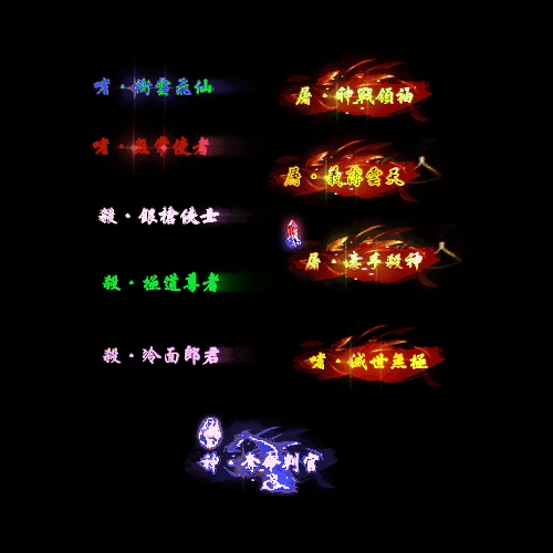 多阶多组称号系列0022