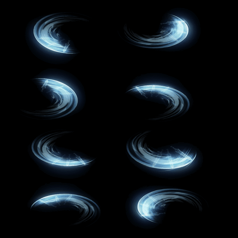 半月弯刀技能特效系列0002