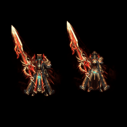 996引擎专用男女一体时装装备系列0019