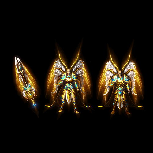 996引擎专用男女剑甲三件套（无翅膀）装备系列0009