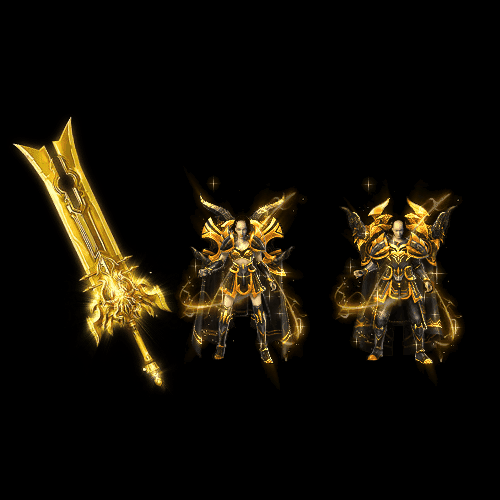 996引擎专用男女剑甲三件套（无翅膀）装备系列0011