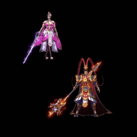 996引擎专用男女一体时装装备系列0053