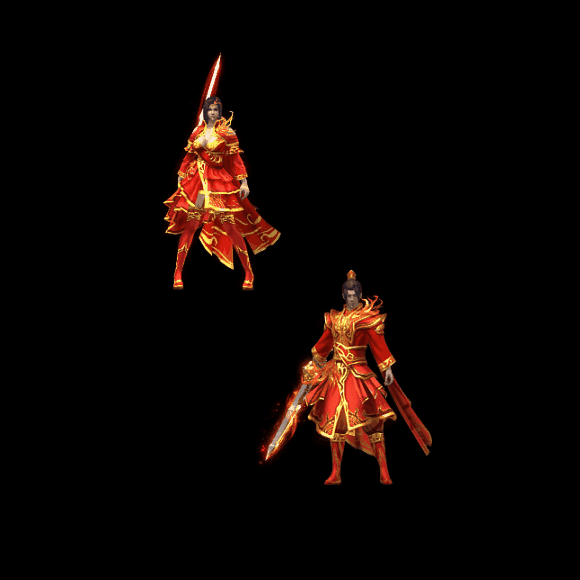 996引擎专用男女一体时装装备系列0055