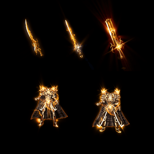 996引擎专用男女剑甲三件套（无翅膀）装备系列0016