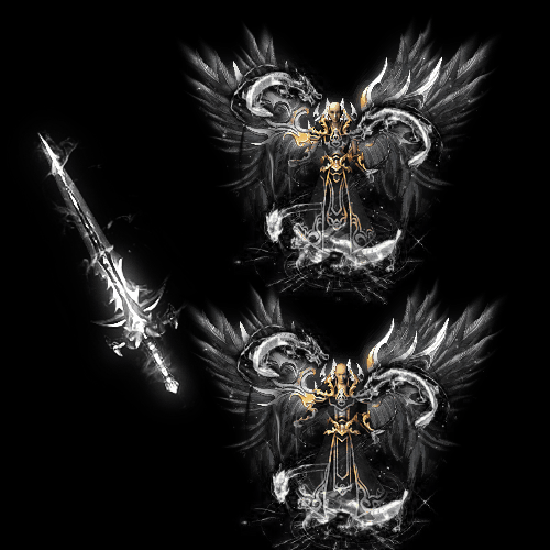 996引擎专用男女剑甲三件套（带翅膀）装备系列0063