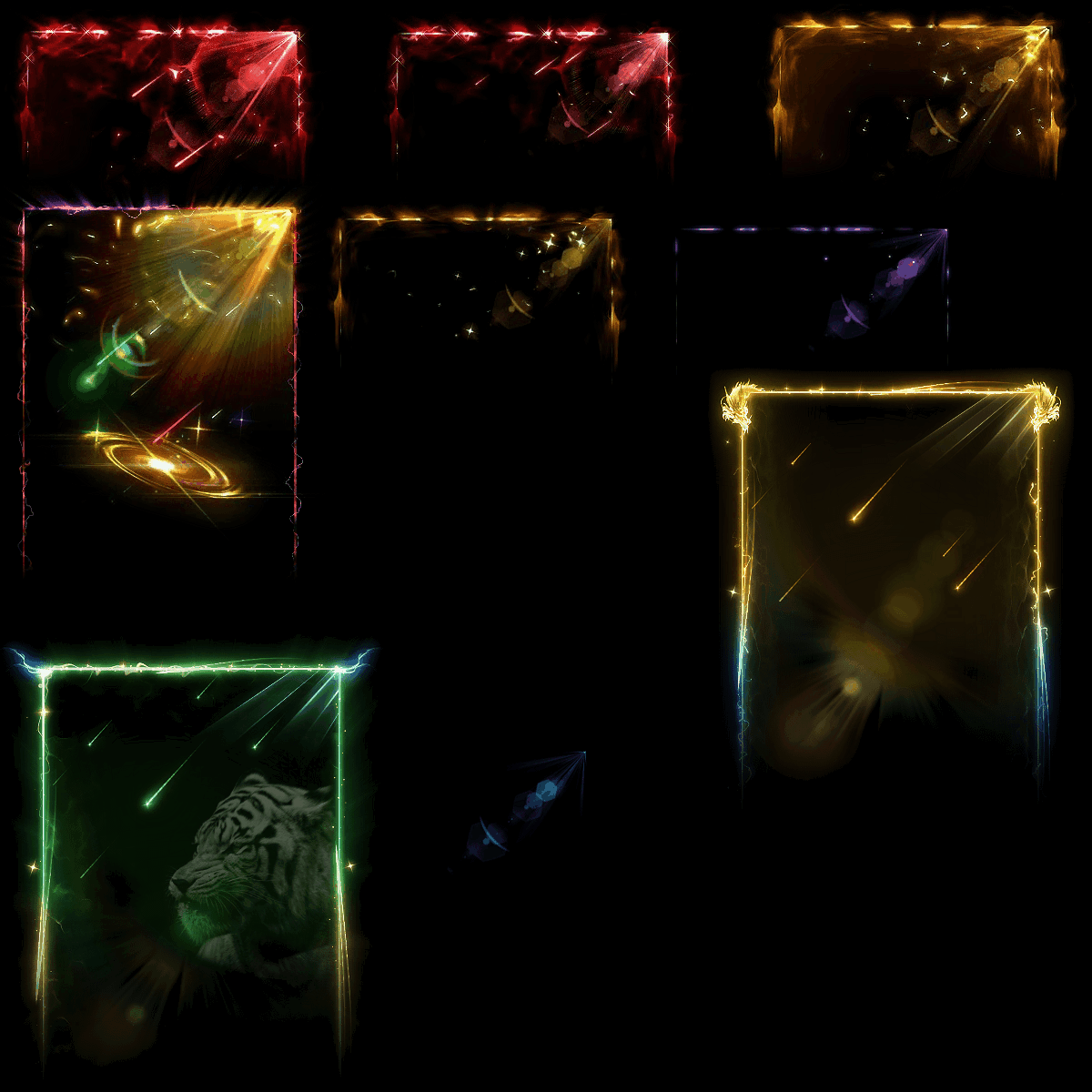 悬浮框背景特效系列0009