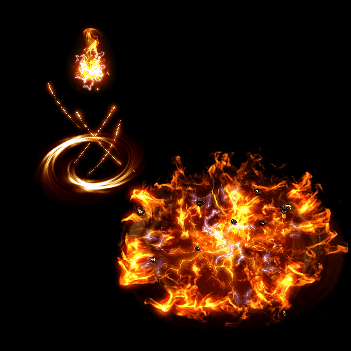 爆裂火焰技能特效系列4