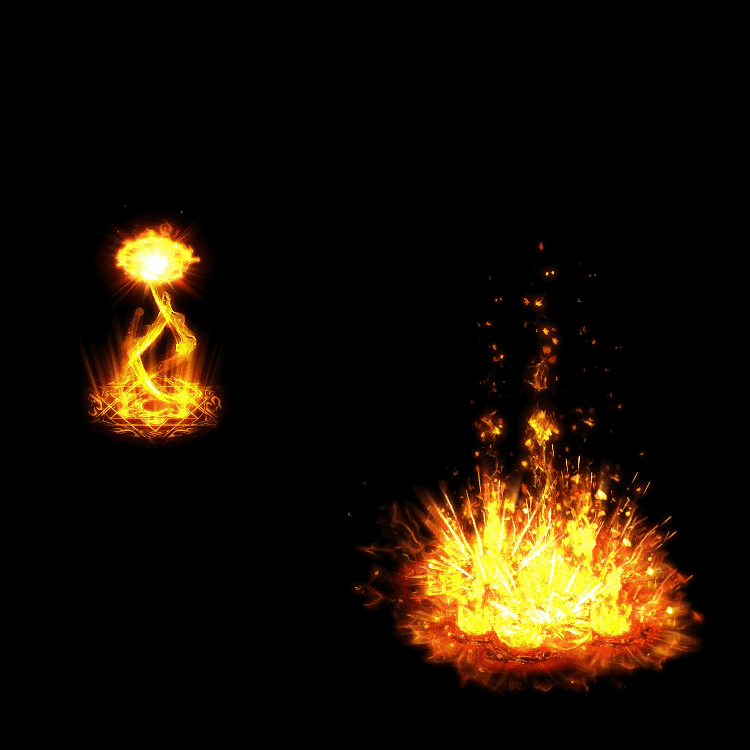 流星火雨技能特效系列13