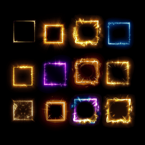 首饰内观特效框系列0075