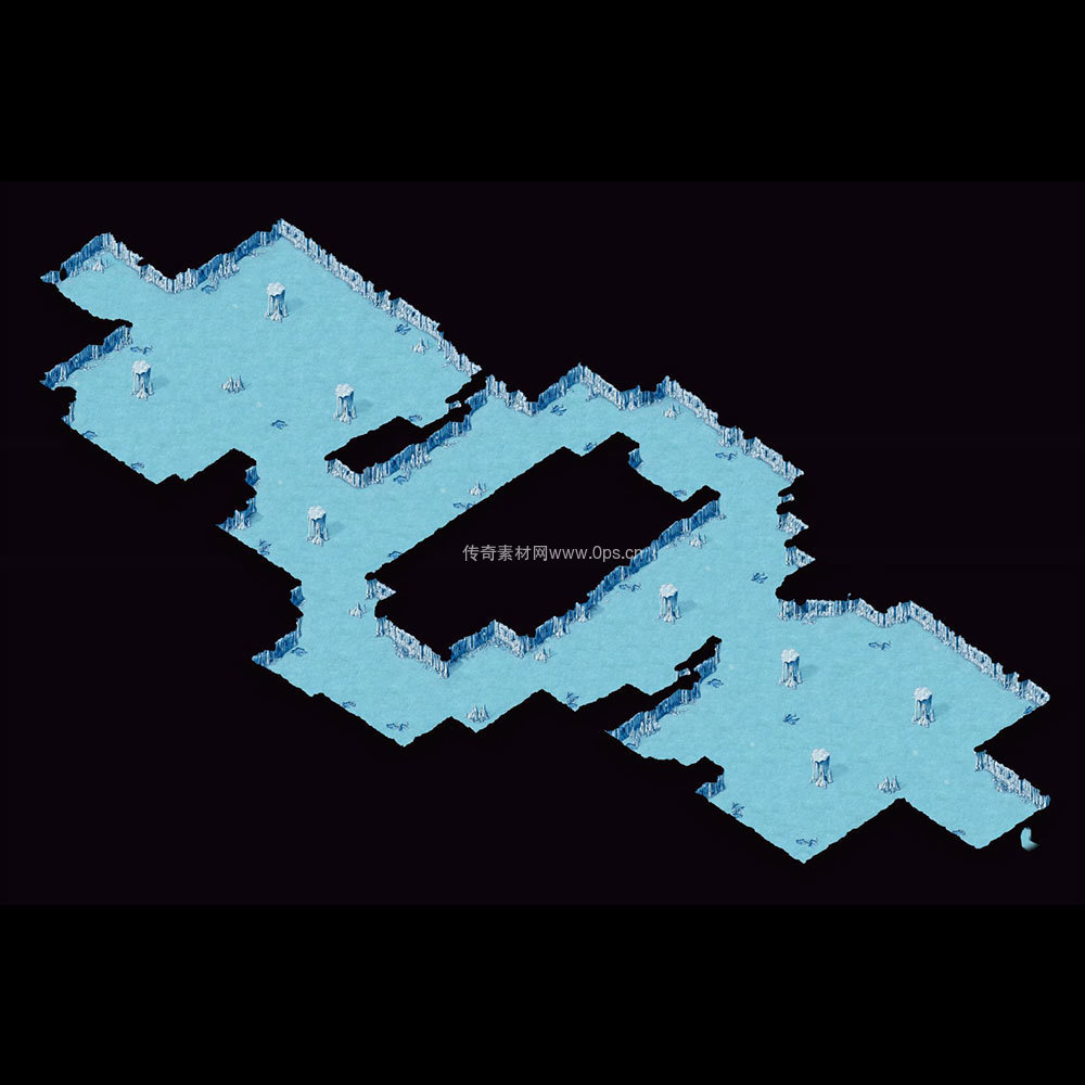 冰雪地图系列0185