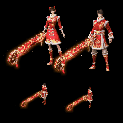 996引擎专用男女一体时装装备系列0087