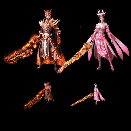 996引擎专用男女一体时装装备系列0091