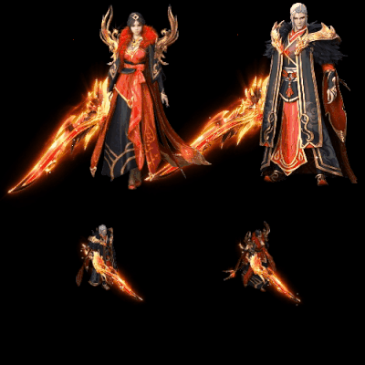 996引擎专用男女一体时装装备系列0105