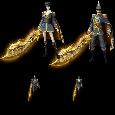 996引擎专用男女一体时装装备系列0112