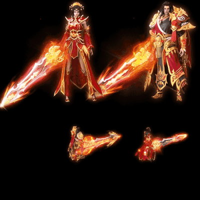 996引擎专用男女一体时装装备系列0113