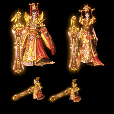 996引擎专用男女一体时装装备系列0117