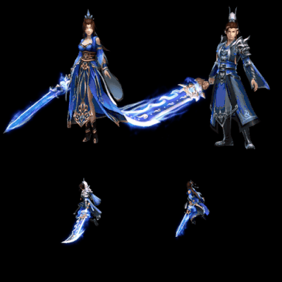 996引擎专用男女一体时装装备系列0119