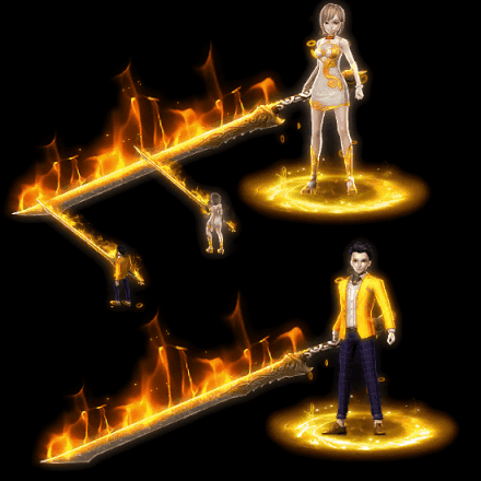 996引擎专用男女一体时装装备系列0185