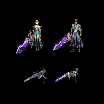 996引擎专用男女一体时装装备系列0223