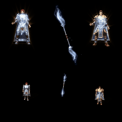 996引擎专用男女剑甲三件套（无翅膀）装备系列0019