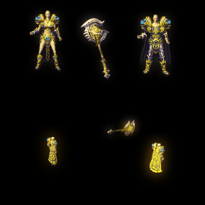 996引擎专用男女剑甲三件套（无翅膀）装备系列0022