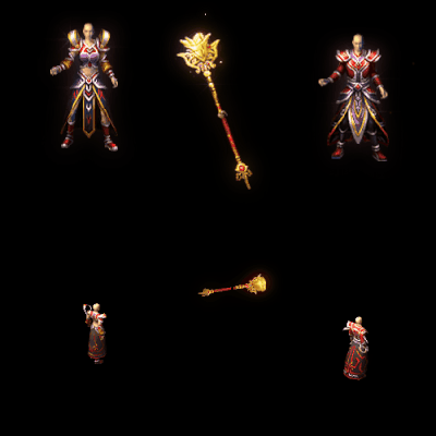 996引擎专用男女剑甲三件套（无翅膀）装备系列0024