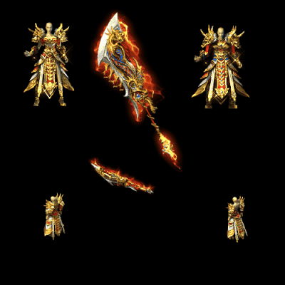 996引擎专用男女剑甲三件套（无翅膀）装备系列0032