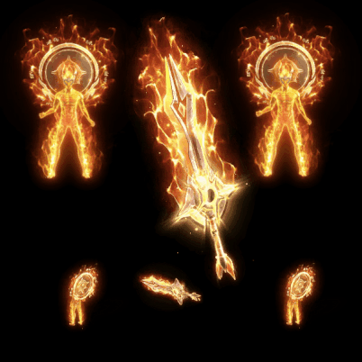 996引擎专用男女剑甲三件套（带翅膀）装备系列0103