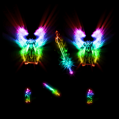 996引擎专用男女剑甲三件套（带翅膀）装备系列0109