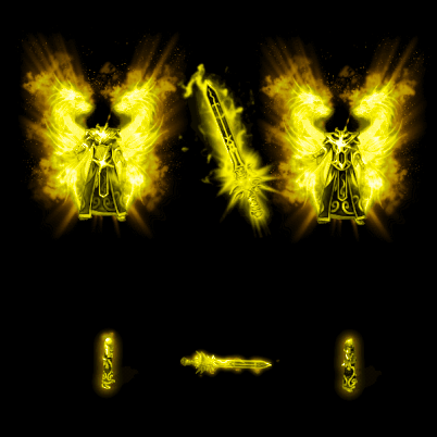 996引擎专用男女剑甲三件套（带翅膀）装备系列0112