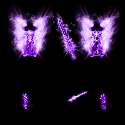 996引擎专用男女剑甲三件套（带翅膀）装备系列0113