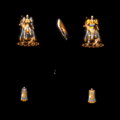 996引擎专用男女剑甲三件套（无翅膀）装备系列0034