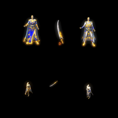 996引擎专用男女剑甲三件套（无翅膀）装备系列0035