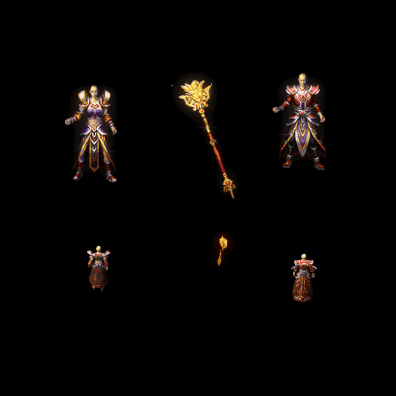 996引擎专用男女剑甲三件套（无翅膀）装备系列0039