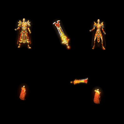 996引擎专用男女剑甲三件套（无翅膀）装备系列0040