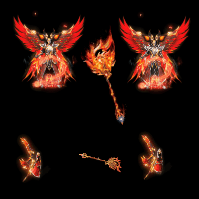 996引擎专用男女剑甲三件套（无翅膀）装备系列0043