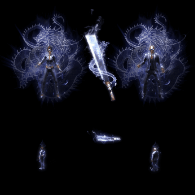 996引擎专用男女剑甲三件套（无翅膀）装备系列0046