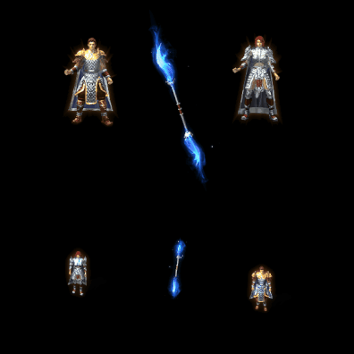 996引擎专用男女剑甲三件套（无翅膀）装备系列0048