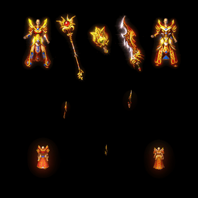 996引擎专用男女剑甲三件套（无翅膀）装备系列0053