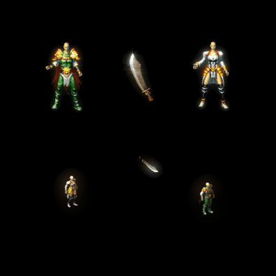 996引擎专用男女剑甲三件套（无翅膀）装备系列0056