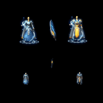 996引擎专用男女剑甲三件套（无翅膀）装备系列0058