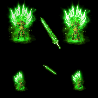 996引擎专用男女剑甲三件套（带翅膀）装备系列0148