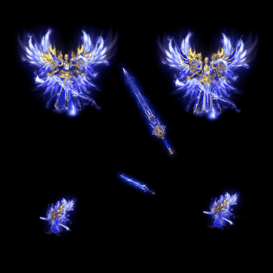 996引擎专用男女剑甲三件套（带翅膀）装备系列0154