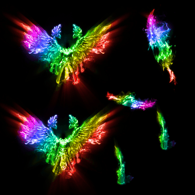 996引擎专用男女剑甲三件套（带翅膀）装备系列0159