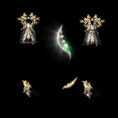 996引擎专用男女剑甲三件套（带翅膀）装备系列0164