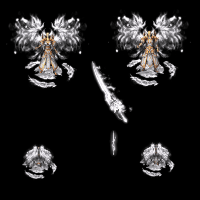 996引擎专用男女剑甲三件套（带翅膀）装备系列0175