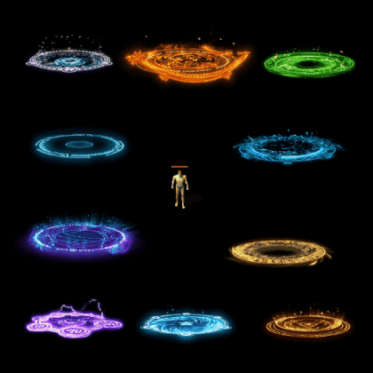 魂环光圈特效系列0089