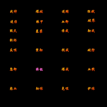 多阶多组称号系列0089